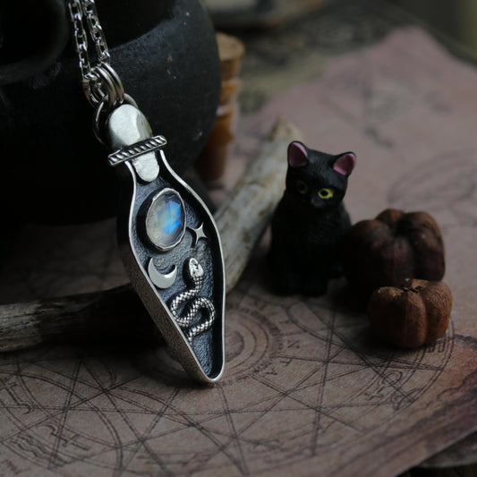 Potion Bottle - Moonstone Pendant